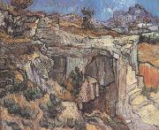 Vincent Van Gogh Entrance to a Quarry near Saint-Remy (nn04) oil painting reproduction